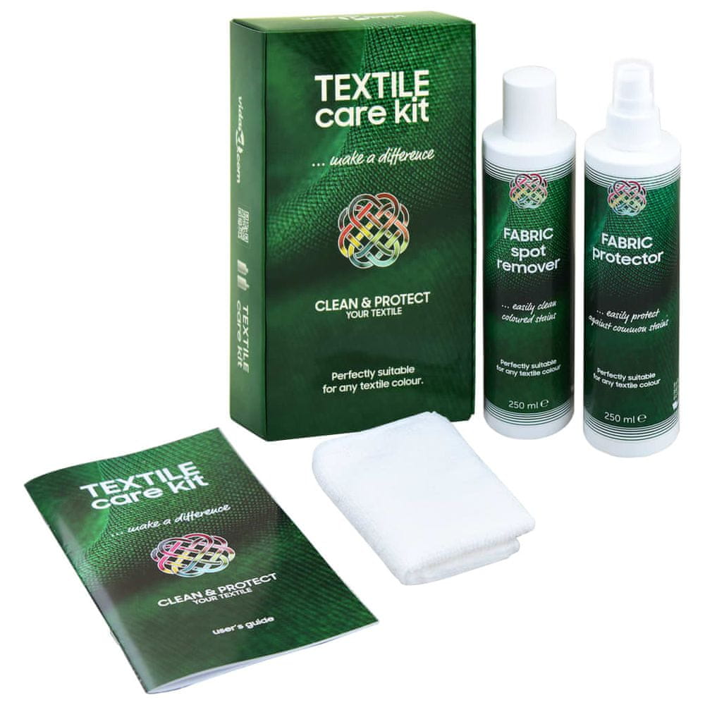 Vidaxl Sada prípravkov na ošetrovanie textilu, CARE KIT 2x250 ml